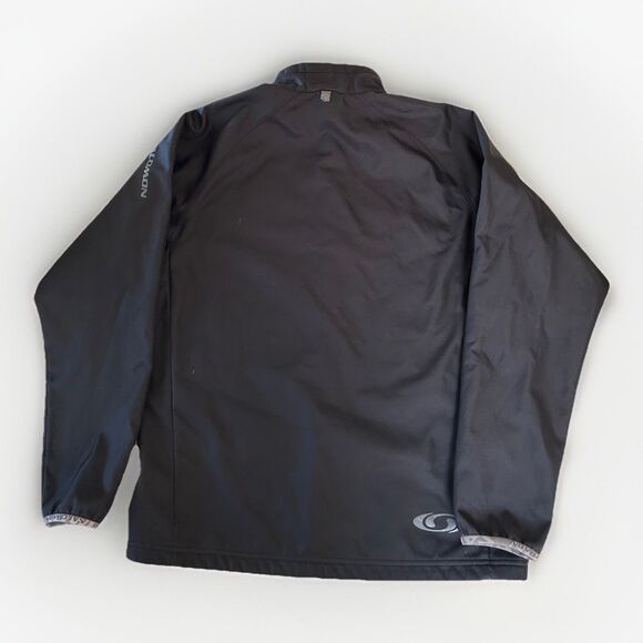 Salomon Advanced Skin Soft Shell Fleece Lined Jacket Size Large Black - Picture 2 of 11